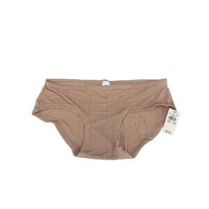 Aerie Rib Boybrief Underwear Beige Small